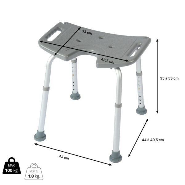 TABOURET DE DOUCHE BORA – Image 5